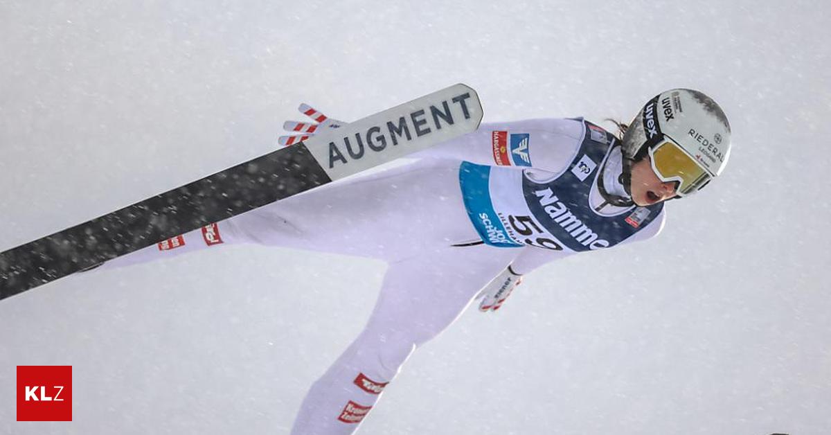 Skispringen Podestplatz für Lisa Eder „Das ist unglaublich schön